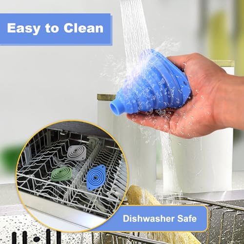 Kitchen Funnel Set 3 Pack (3 Pack-Blue,Green,Gray)