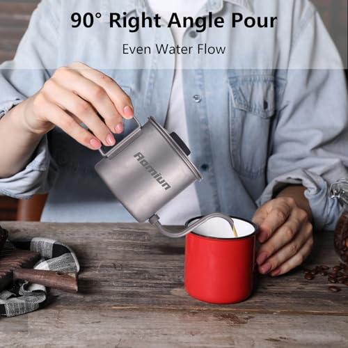 Titanium Gooseneck Kettle with Thermometer