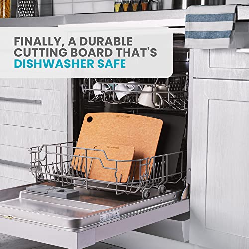 Dishwasher Safe Cutting Board (Natural / 18"L x 12"W)