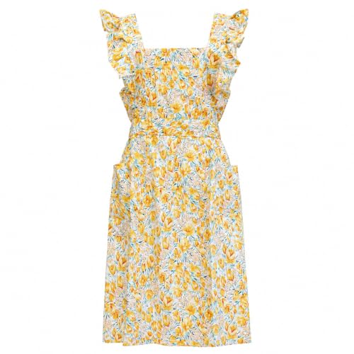 Cute Apron Cooking Baking (Yellow)