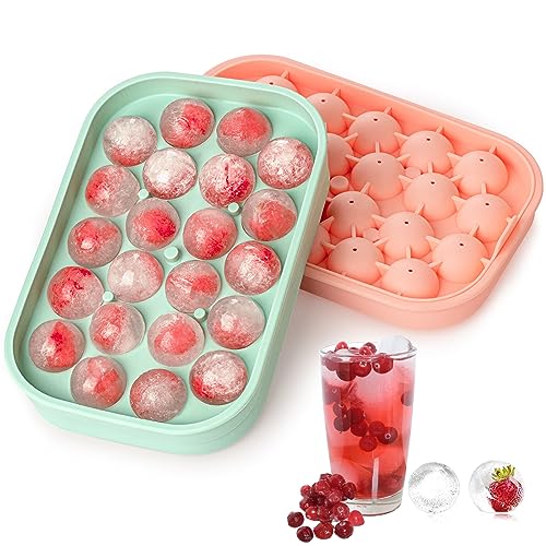 Ice Cube Tray (B:2PC Green+Pink)
