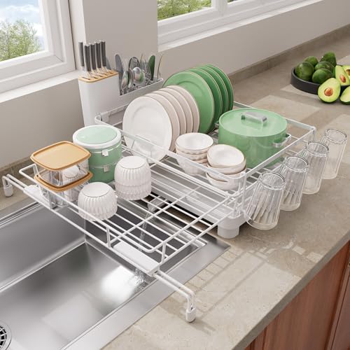 Large Dish Drying Rack (White)