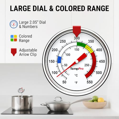 Candy Thermometer with Pot Clip (Mechanical Thermometer)