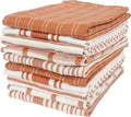 Assorted Flat Kitchen Towels (Orange / 18 x 28 - 10 Pack)