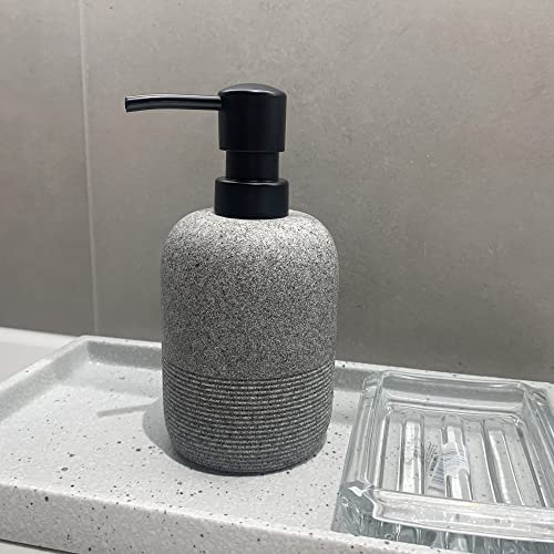 2pcs Set Grey Soap Lotion Dispenser with A Spare Pump (Grey - 2pcs)
