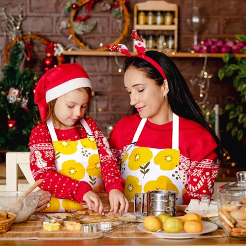 Mommy and Me Apron Set (Yellow Flower)