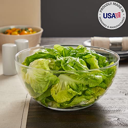 Vista Clear Plastic Salad and Serving 10 (Clear)