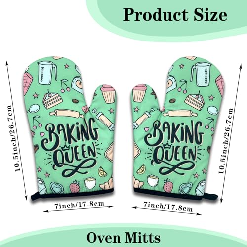 2 Pack Funny Baking Oven Mitts for Women