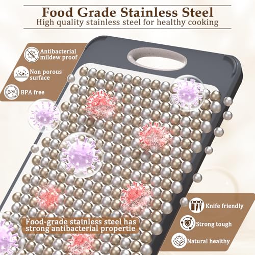 Cutting Board for Kitchen (16"Lx11"W-Gray)