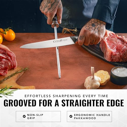 Honing Rod 10" Knife Sharpener Steel (10 Inch)