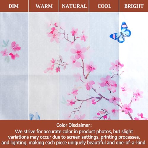 Aprons for women with Pocket 100% Cotton Pack of 1 (053 - Blossoms in Spring)