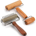 Set of 2 Pizza Dough Roller & Dough Docker
