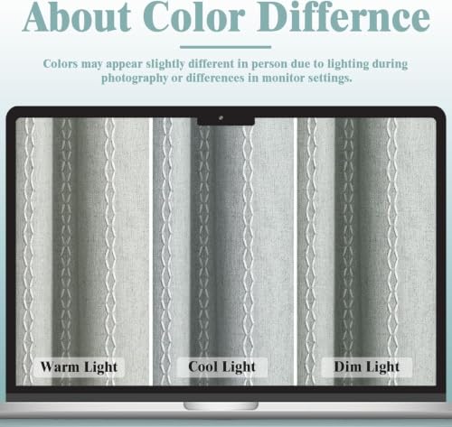 Teal 100% Boho Blackout Curtains 2 Panels with Tassels 52W X 94L (Teal Green / 52"W x 94"L (Pack of 2))