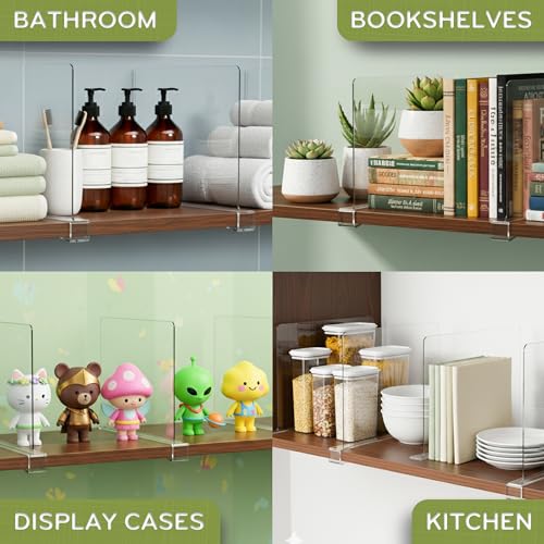 Acrylic Shelf Dividers for Closet Organization