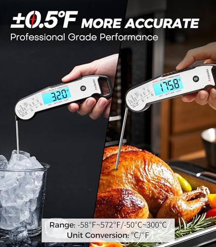 Professional Meat Thermometer Digital (Silver)