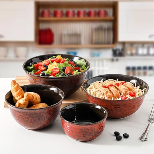 Mixing Bowls 2.1 (Red / 20+40+65+84 Ounce)