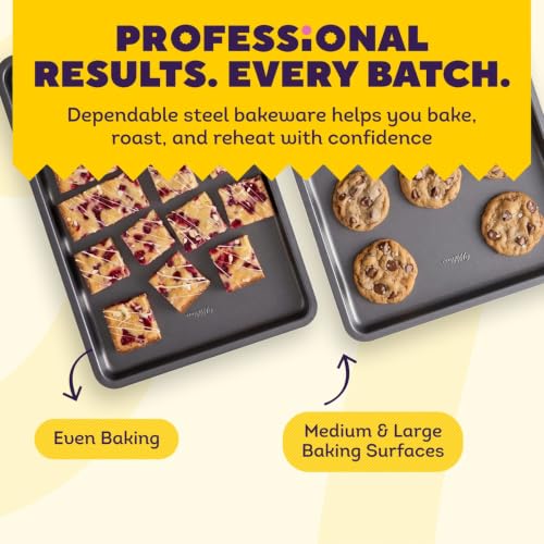Silver Non Stick Baking Sheet Set (Varied)