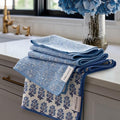 Waffle Kitchen Towel Set of 2 (Porcelain Blue)
