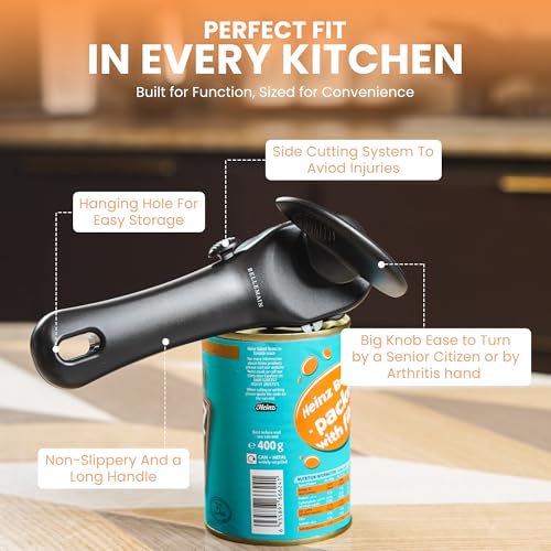 Ergonomic Can Opener (Width: 1.9 inches, Height: 3 inches)