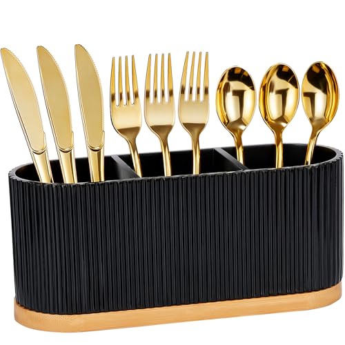 Countertop Silverware Holder (Black)