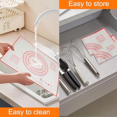 Silicone Baking Mat (Red / 32"L x 24"W)