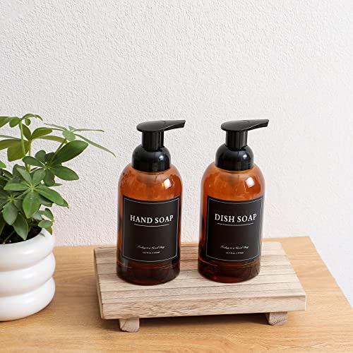 2 Pack Foaming Soap Dispenser (Amber)