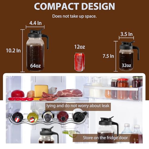 Cold Brew Coffee Maker Pitcher (Black / 64 Ounces)