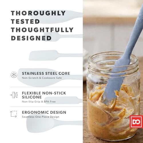 DI ORO Silicone Spatula Set (Blue Grey)