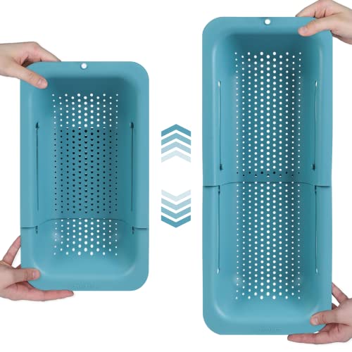 Over the Sink Colander Strainer Basket (1 Pack / Green)