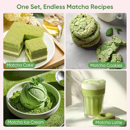 Matcha Whisk Set (8Pcs/Set / Green)