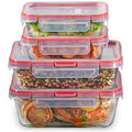 Freshlock (4-Pack) Mixed Sized Glass Food Storage Containers Set (4 Pack)