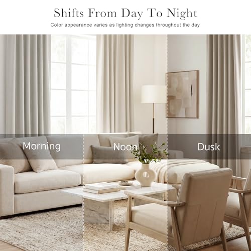 Cream Draperies & Curtains (Cream / 42"W x 36"L (Pack of 2))