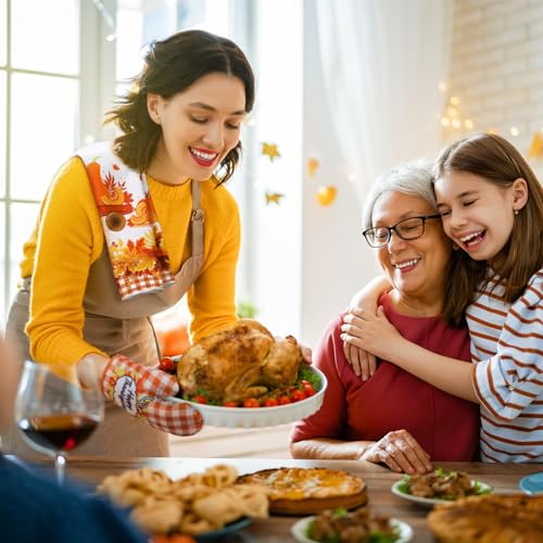 6 Pack Fall Thanksgiving Kitchen Decor Accessories Set (Vibrant Color / Gnome)