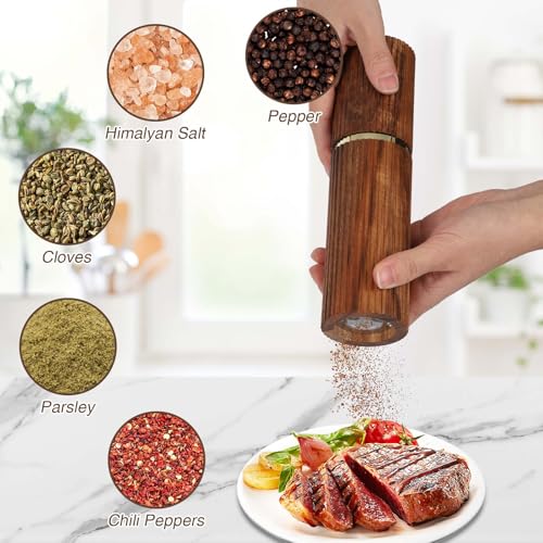 Wooden Pepper Grinder Pepper Mill (BURLYWOOD-1)