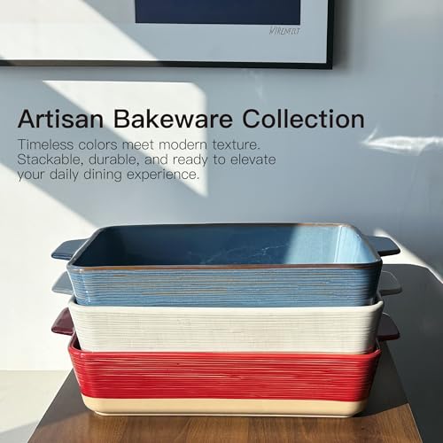 Casserole Dish for Oven (Khaki & White)