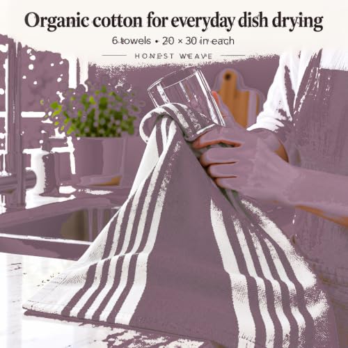 Organic Cotton Kitchen Towels (Plum)
