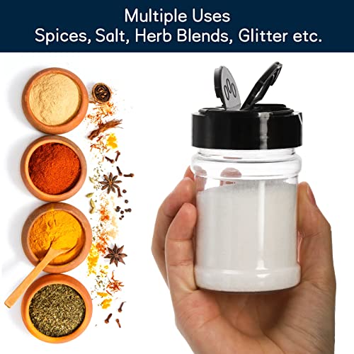20 Pack Plastic Spice Jars Bottles