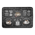 Coffee Bean Maker Dish Drying Mat for Countertops (24" x 18")