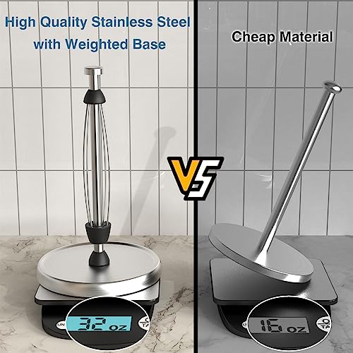Paper Towel Holder Countertop (Silver)