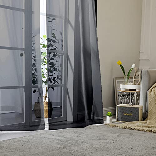 Black Curtains & Drapes (40"W x 72"L (Pack of 2) / Black)