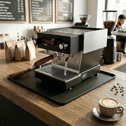Silicone Coffee Mat for Countertop (Black / 16" x 16")
