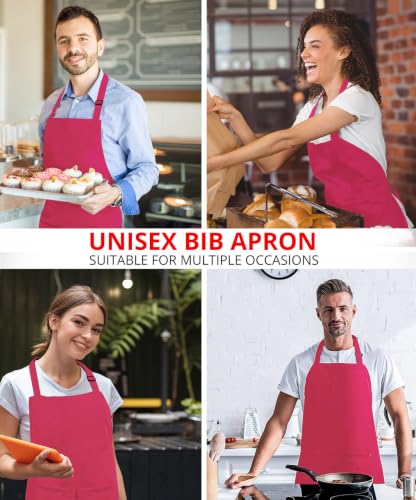 2 Pack Bib Apron (2 Pack / Pink)