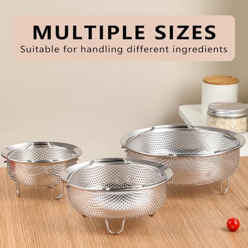 Stainless Steel Steamer Basket (Silvery / Small)