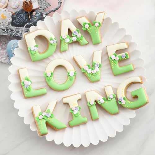 Alphabet Letter Cookie Cutters Shapes Large 3 Inch (3 Inch Letters - 26Pcs)