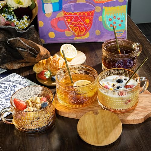 4pcs Coffee Cups (Amber)