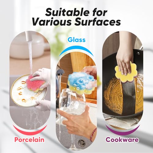 Scrub Sponge Dual (Flower)