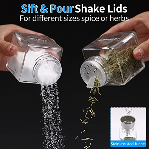 Spice Jars with 372 Labels