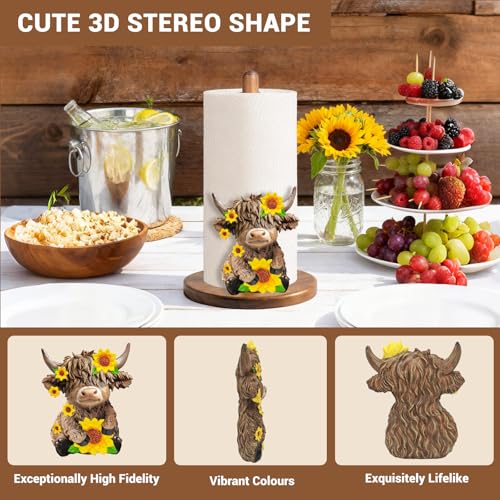 Highland Cow Paper Towel Holder (Highland Cow)