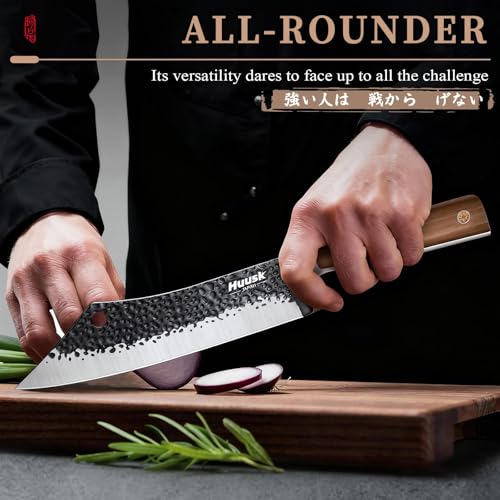 Meat Cleaver 8.3 Inch Japanese Butcher Knife Grilling Gifts for Men (8.3 inches)