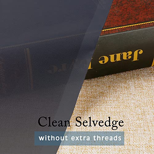 Sheer Curtains Living Room 54 inches Long (Black / 42"W x 54"L (Pack of 2))